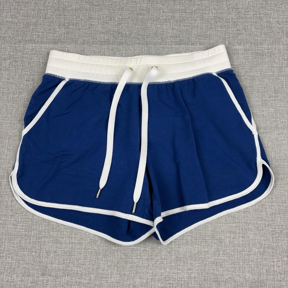 Lilly Pulitzer Shorts Womens XS Blue Sweat Athletic Elastic Waist Drawstring